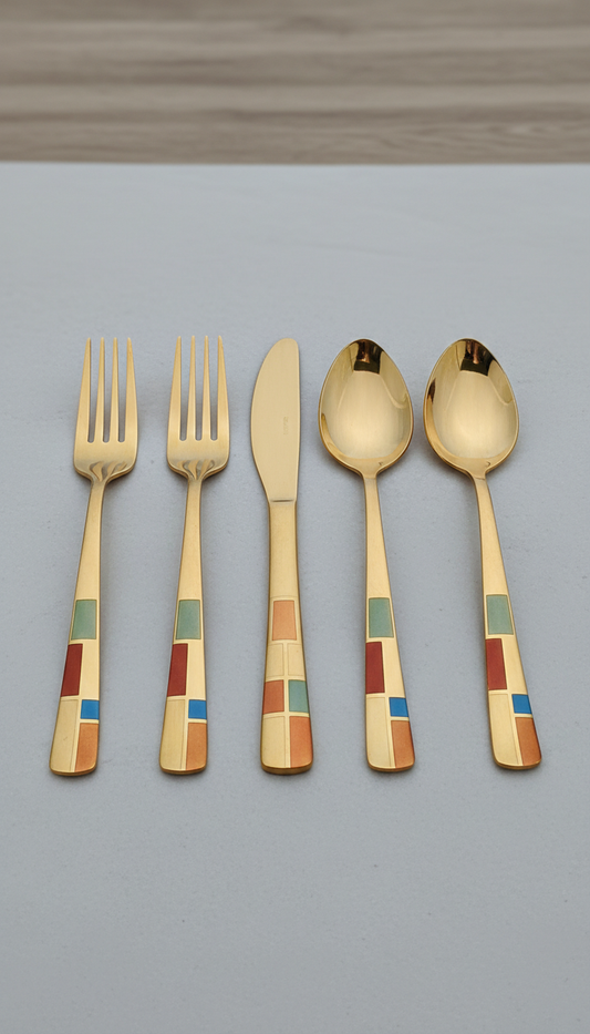 Gold Stainless Steel Cutlery Set